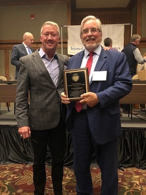 Attorney Kevin Holmes Awarded IWA Lifetime Achievement Award