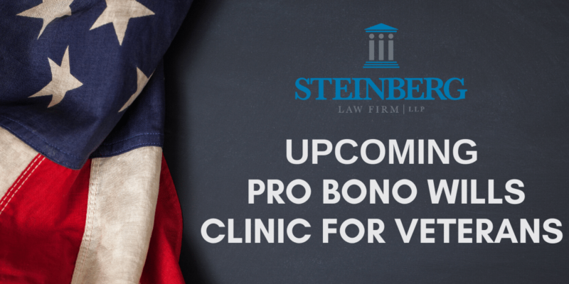 Announcing a Pro Bono Wills Clinic for Veterans