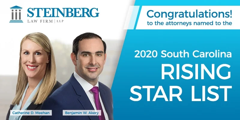 Two Steinberg Law Firm Attorneys Named in the 2020 South Carolina Rising Stars List