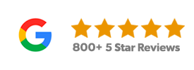 Hundreds of Google five-star reviews