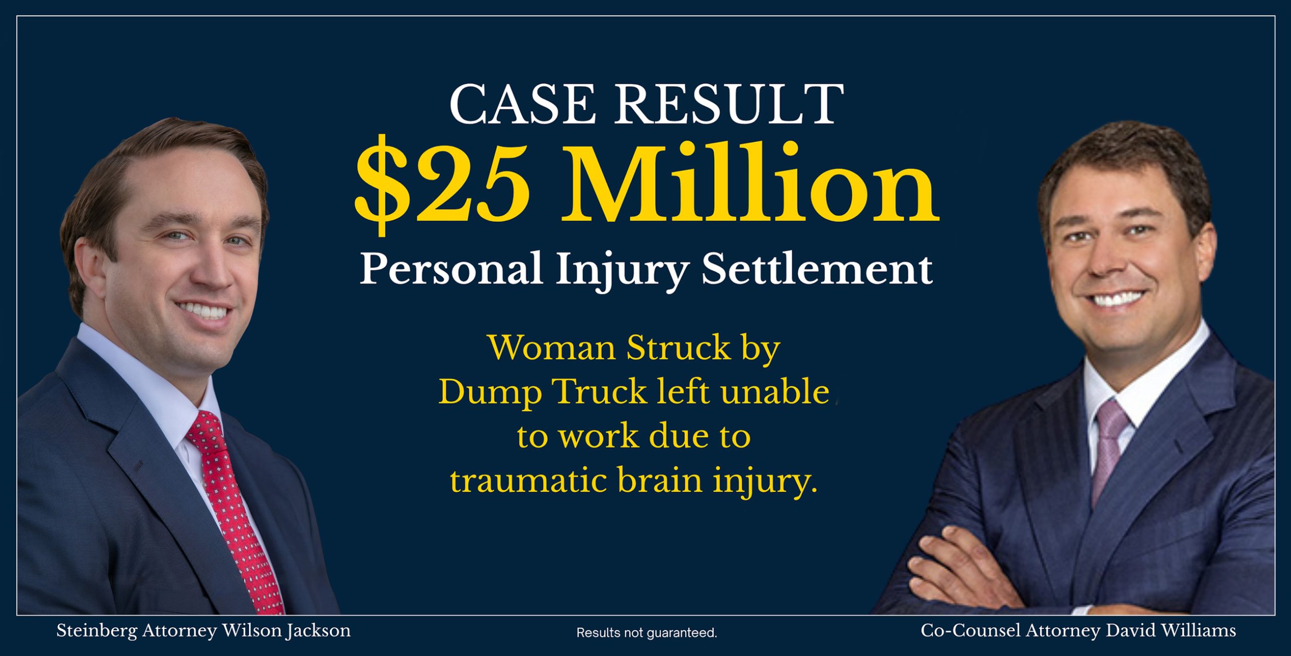 $25 Million Dollar Settlement for Client Rear-Ended by Dump Truck Whose Driver Had Been Flagged by the Company's Dash Camera 14 Times 3 $25 Million Dollar Settlement for Client Rear-Ended by Dump Truck