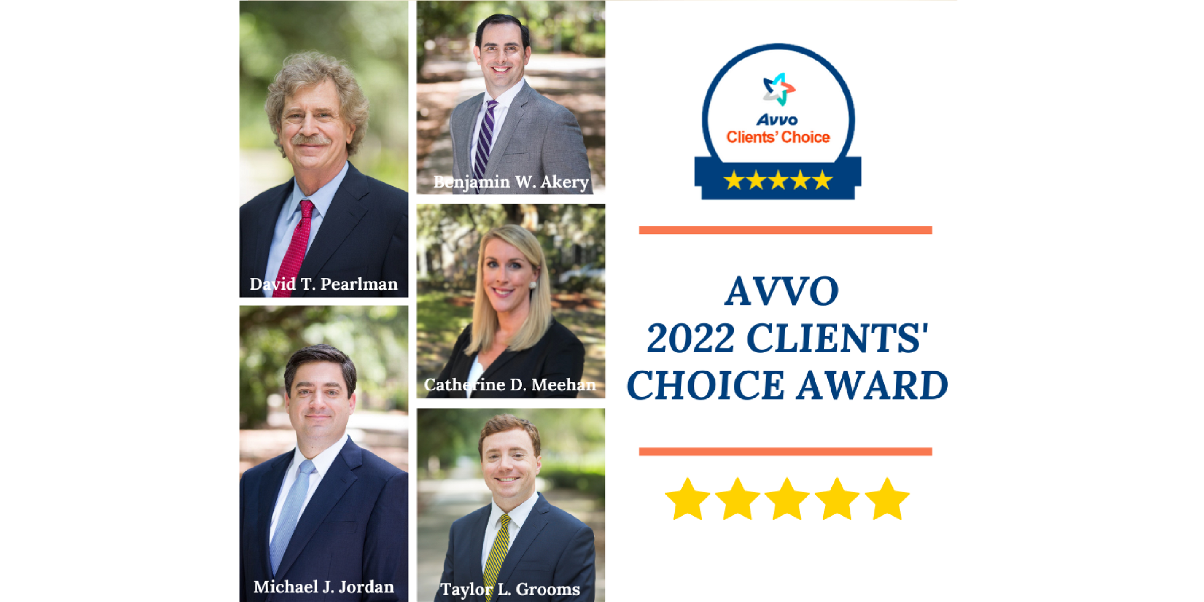Cinco abogados de Steinberg Law Firm reciben el premio Avvo's 2022 Clients' Choice Award
