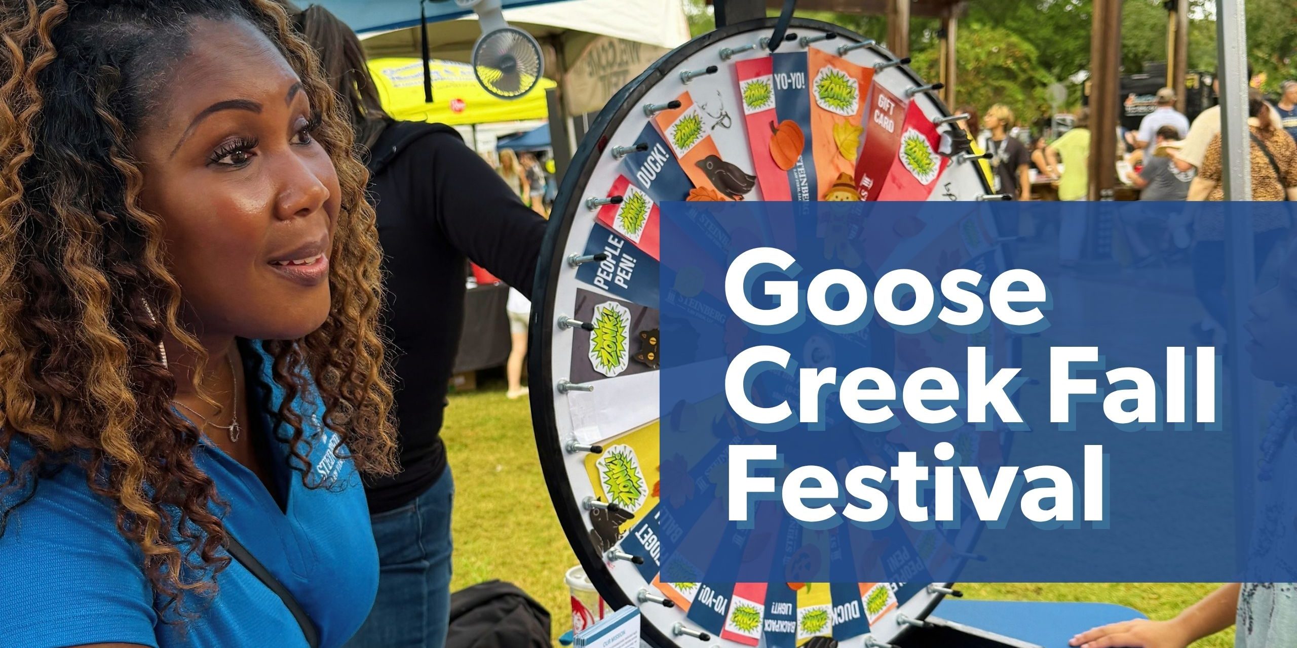 Abogados de Steinberg Law Firm que participan en el Festival de Otoño de Goose Creek