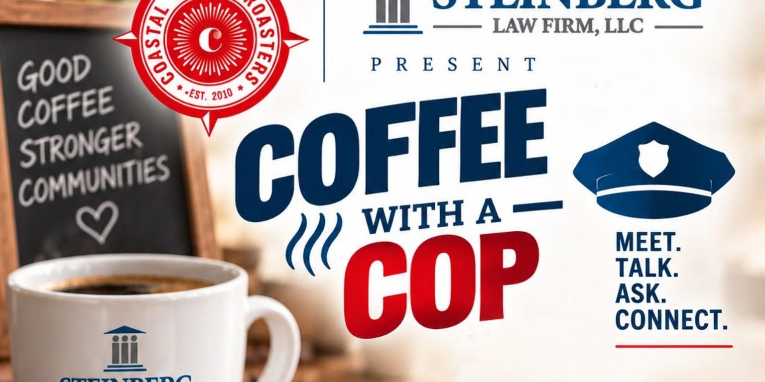 Un café con un policía